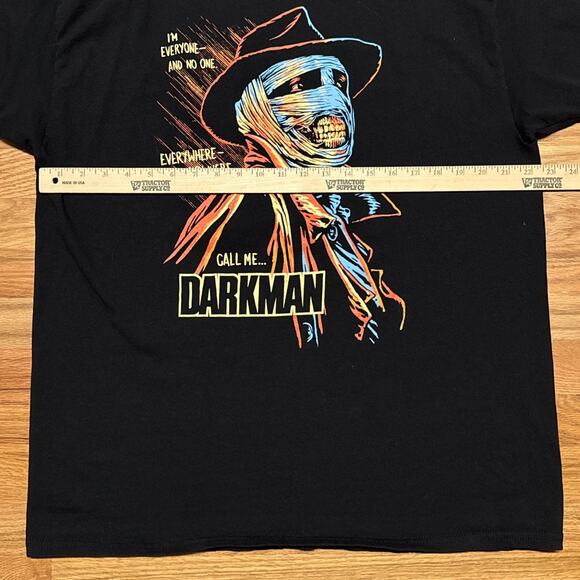 Loot Fright Lootwear Exclusive * Darkman * T-Shirt Size XL Black Halloween - Picture 7 of 8